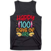 Happy 100 Days Of Art School Teachers Tank Top