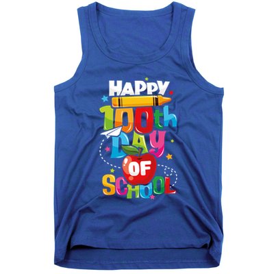Happy 100th Day Of School Teachers 100 Days Gift Tank Top