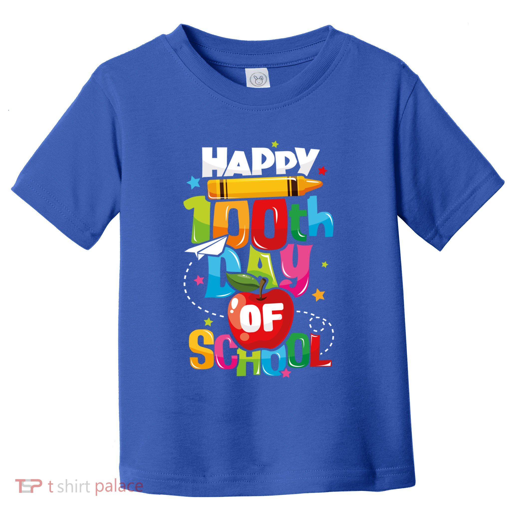Happy 100th Day Of School Teachers 100 Days Gift Toddler T-Shirt