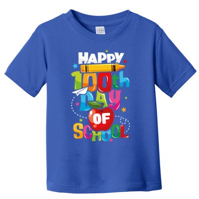 Happy 100th Day Of School Teachers 100 Days Gift Toddler T-Shirt