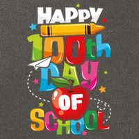 Happy 100th Day Of School Teachers 100 Days Gift Cotton Canvas Backpack