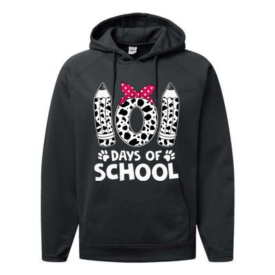 Happy 101 Days Of School Funny Student Teacher Performance Fleece Hoodie