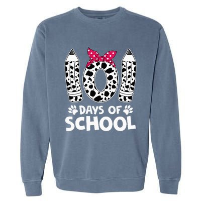 Happy 101 Days Of School Funny Student Teacher Garment-Dyed Sweatshirt