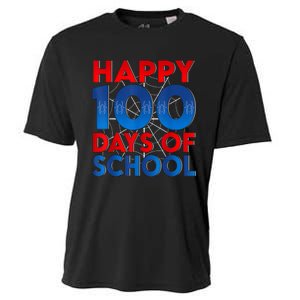 Happy 100 Days Of School Celebrating A Milestone Cooling Performance Crew T-Shirt