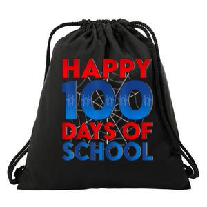 Happy 100 Days Of School Celebrating A Milestone Drawstring Bag