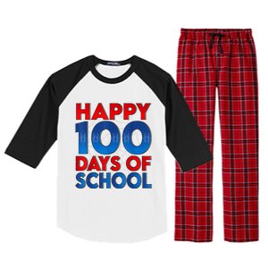 Happy 100 Days Of School Celebrating A Milestone Raglan Sleeve Pajama Set