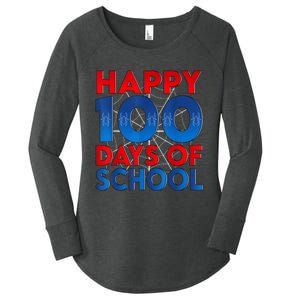 Happy 100 Days Of School Celebrating A Milestone Women's Perfect Tri Tunic Long Sleeve Shirt