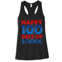 Happy 100 Days Of School Celebrating A Milestone Women's Racerback Tank