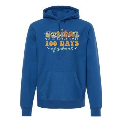 Happy 100 Days Of School 100 Days Smarter Pencil Gift Premium Hoodie