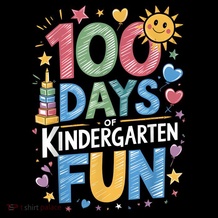 Happy 100th Day Of Kindergarten Teacher Or Student T-Shirt
