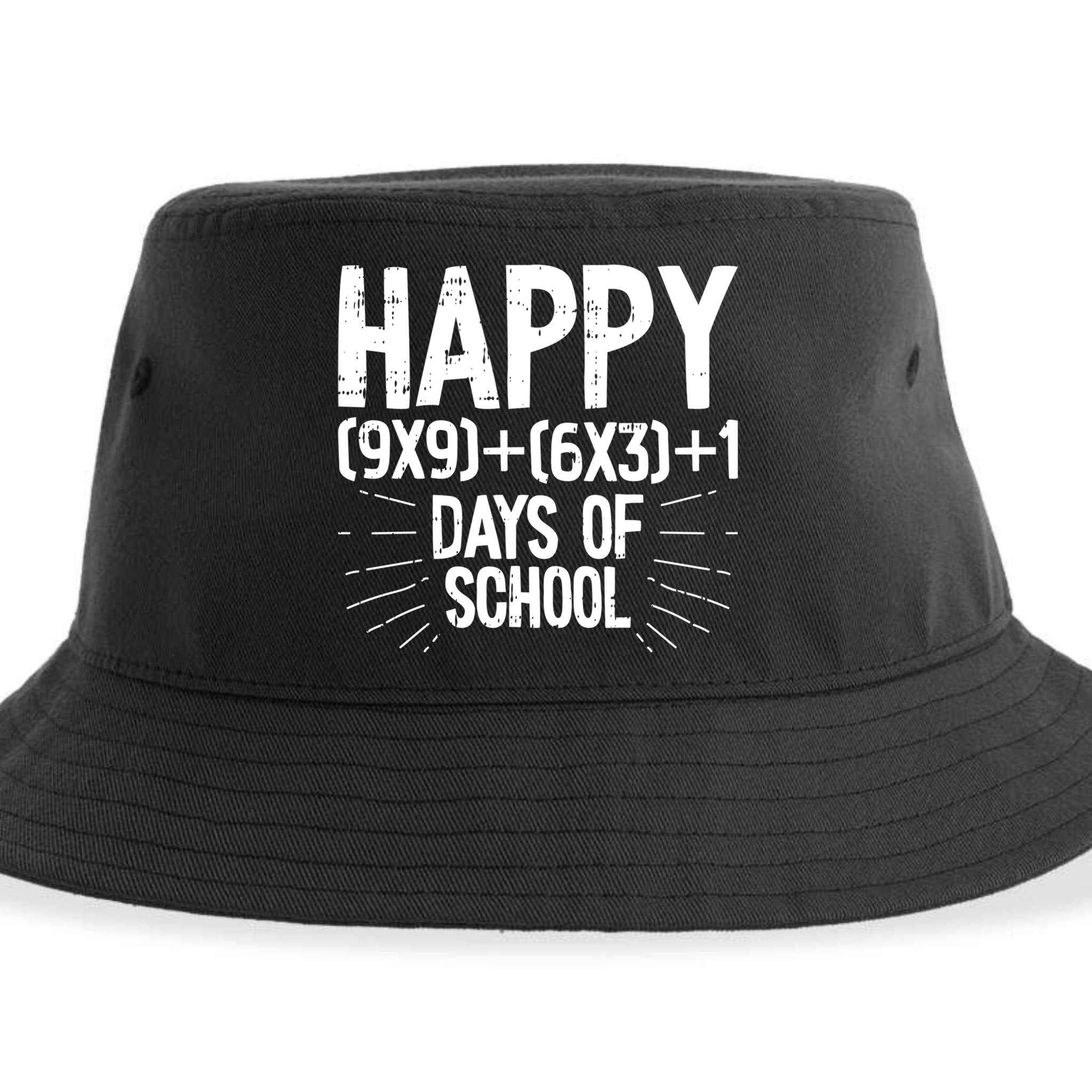 Happy 100 Days Of School 100th Day Of School Math Equation Gift Sustainable Bucket Hat