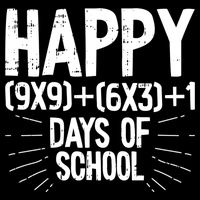 Happy 100 Days Of School 100th Day Of School Math Equation Gift Sustainable Bucket Hat