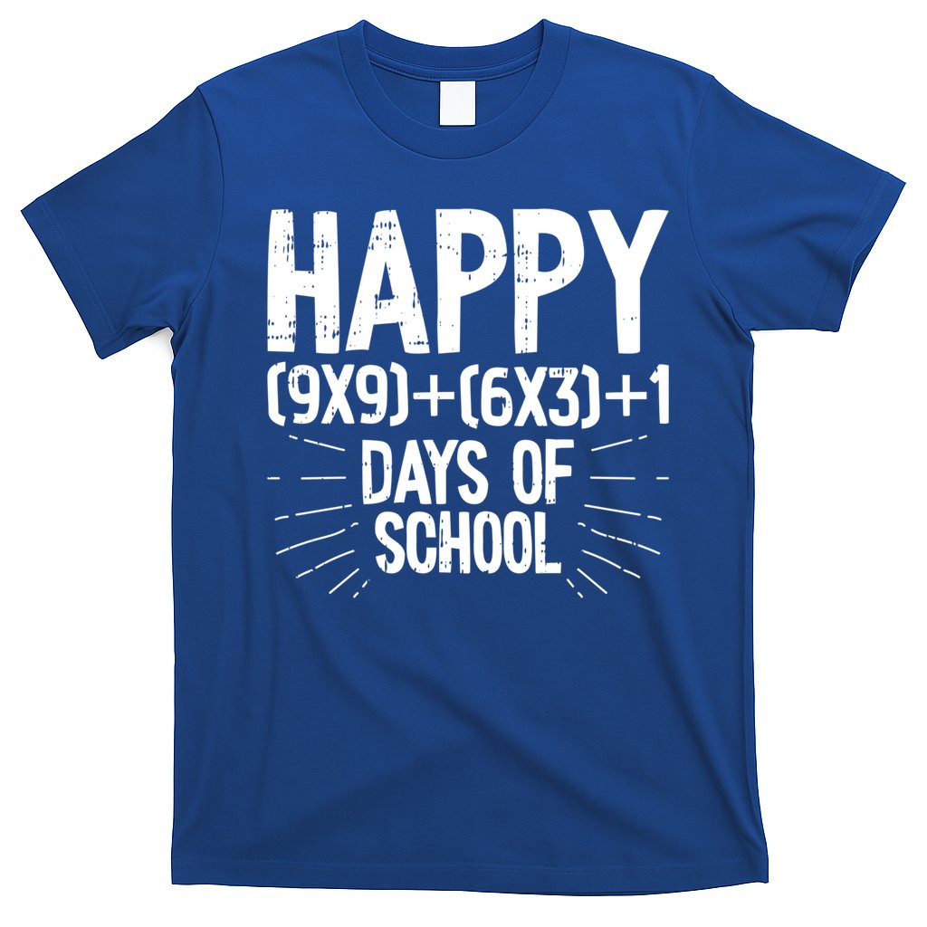 Happy 100 Days Of School 100th Day Of School Math Equation Gift T-Shirt