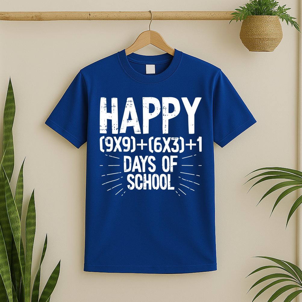 Happy 100 Days Of School 100th Day Of School Math Equation Gift T-Shirt