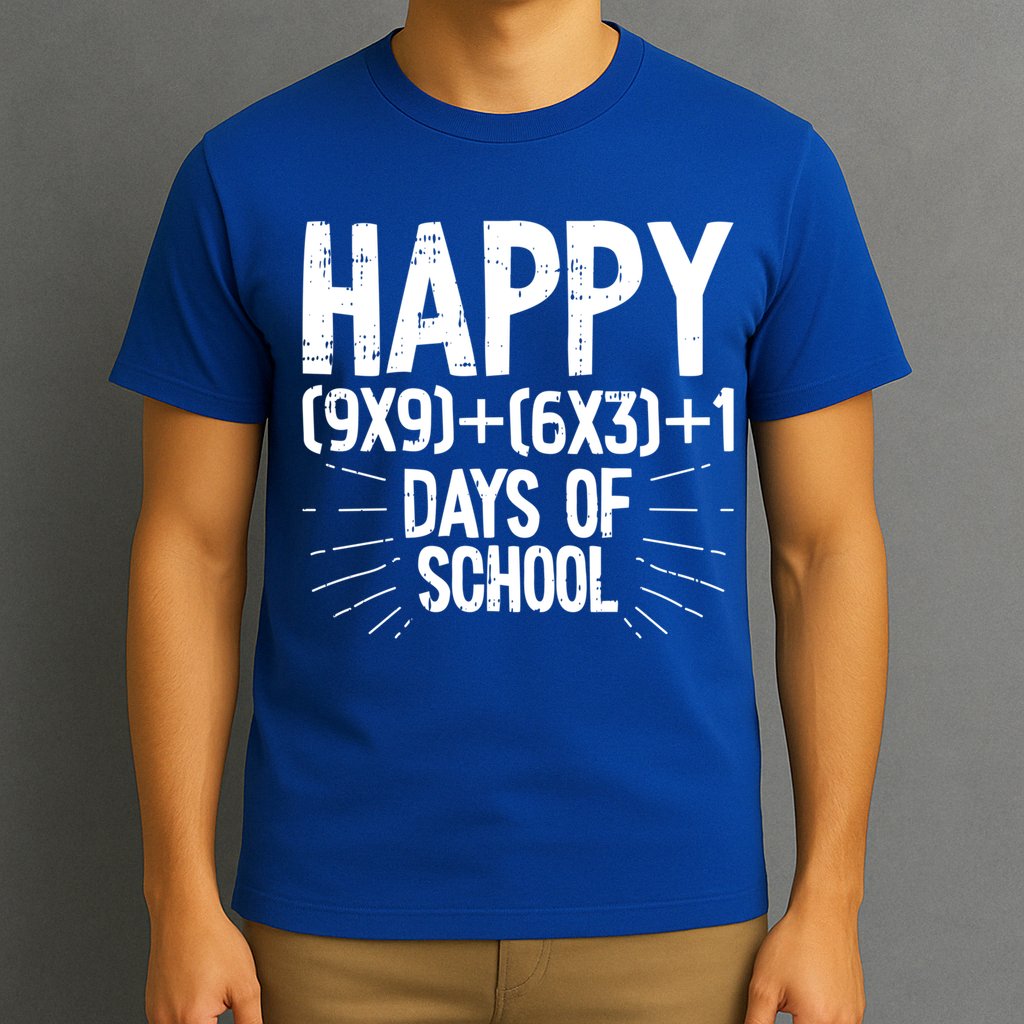 Happy 100 Days Of School 100th Day Of School Math Equation Gift T-Shirt