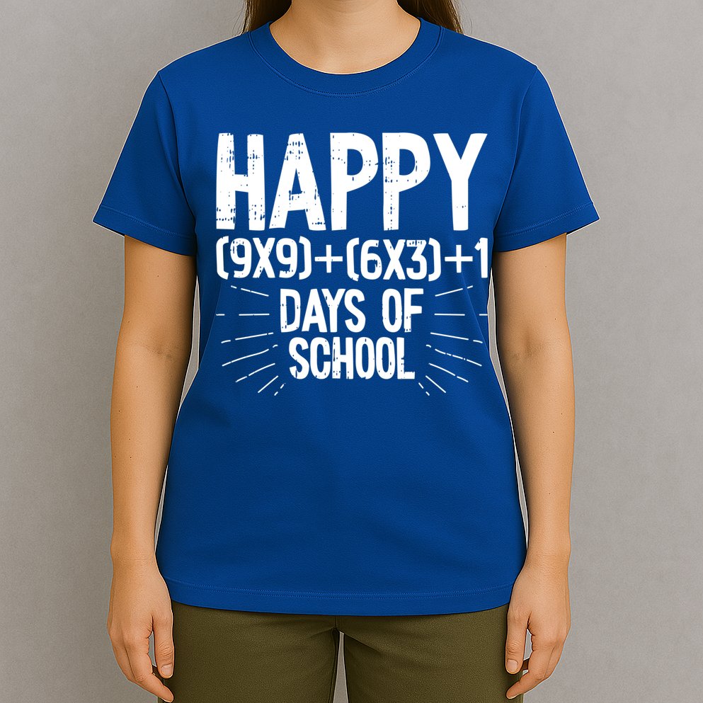 Happy 100 Days Of School 100th Day Of School Math Equation Gift T-Shirt
