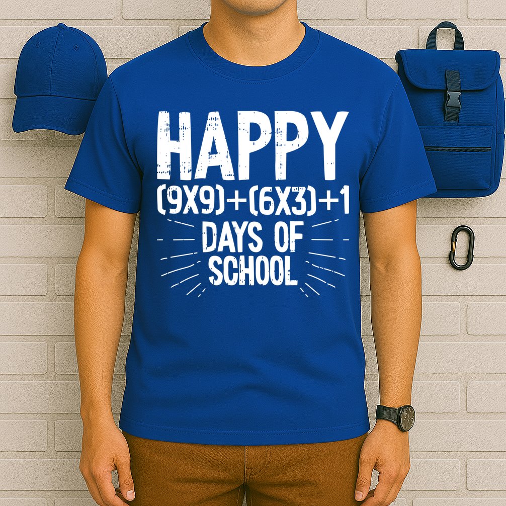 Happy 100 Days Of School 100th Day Of School Math Equation Gift T-Shirt