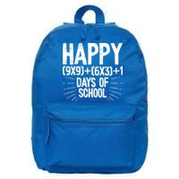 Happy 100 Days Of School 100th Day Of School Math Equation Gift 16 in Basic Backpack