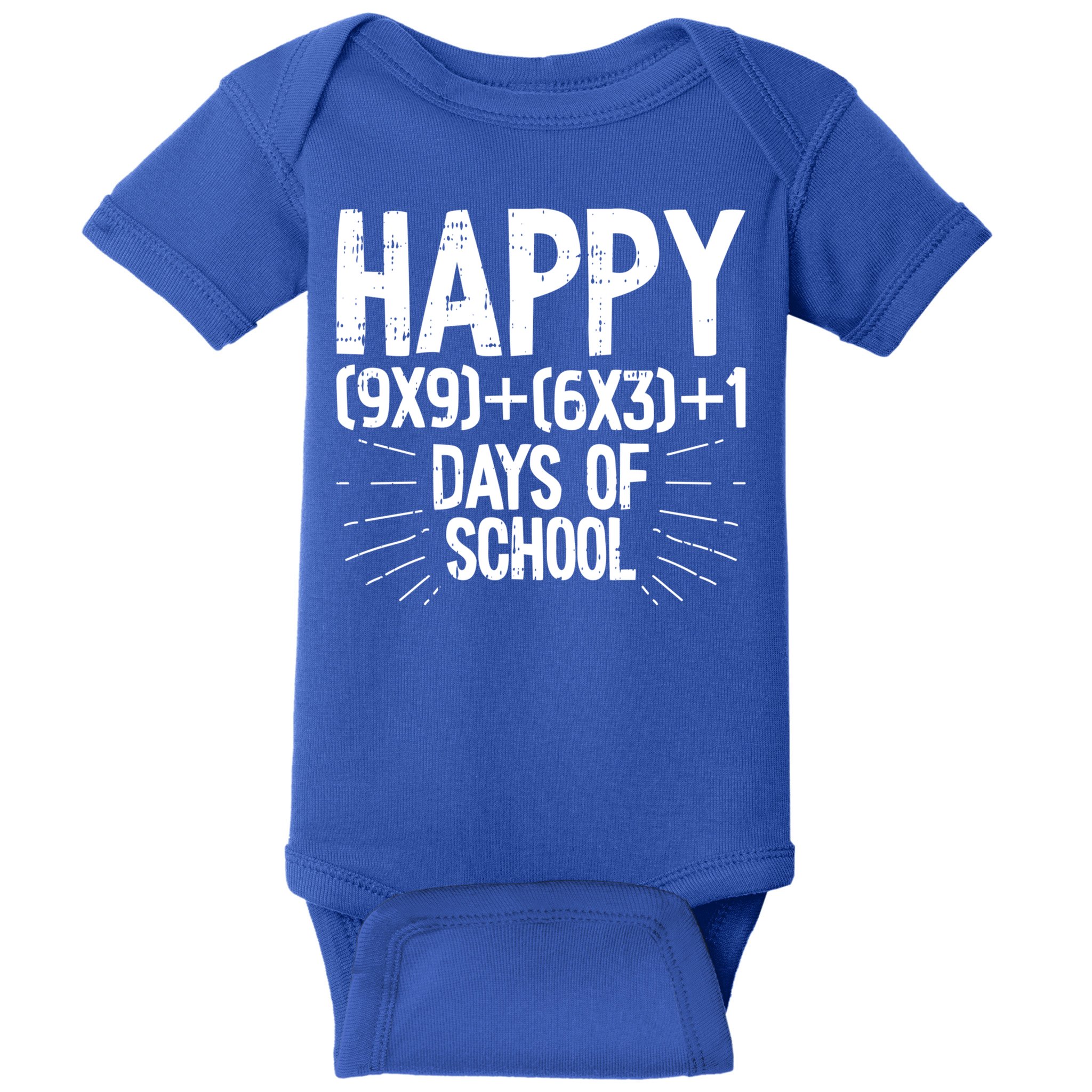 Happy 100 Days Of School 100th Day Of School Math Equation Gift Baby Bodysuit