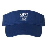 Happy 100 Days Of School 100th Day Of School Math Equation Gift Valucap Bio-Washed Visor