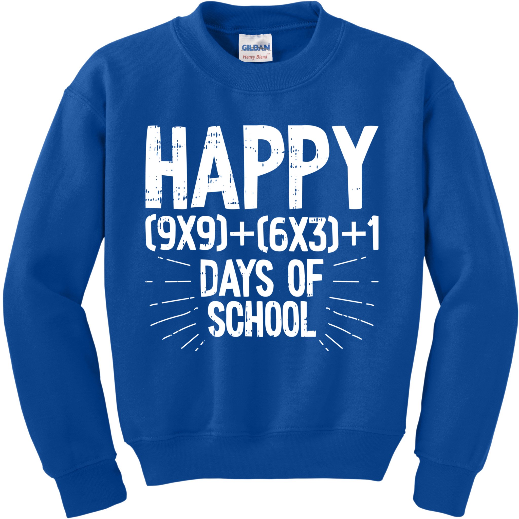 Happy 100 Days Of School 100th Day Of School Math Equation Gift Kids Sweatshirt