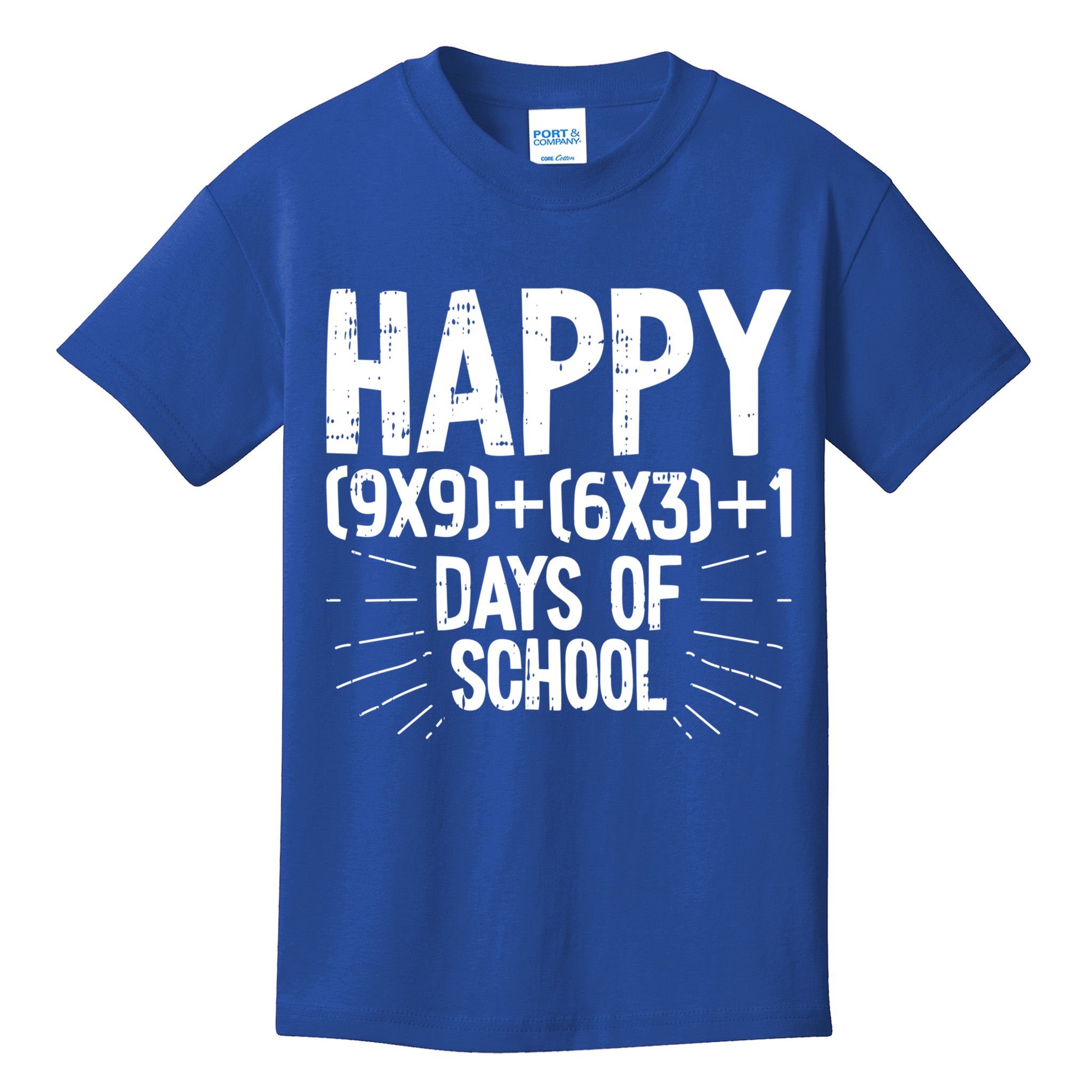 Happy 100 Days Of School 100th Day Of School Math Equation Gift Kids T-Shirt