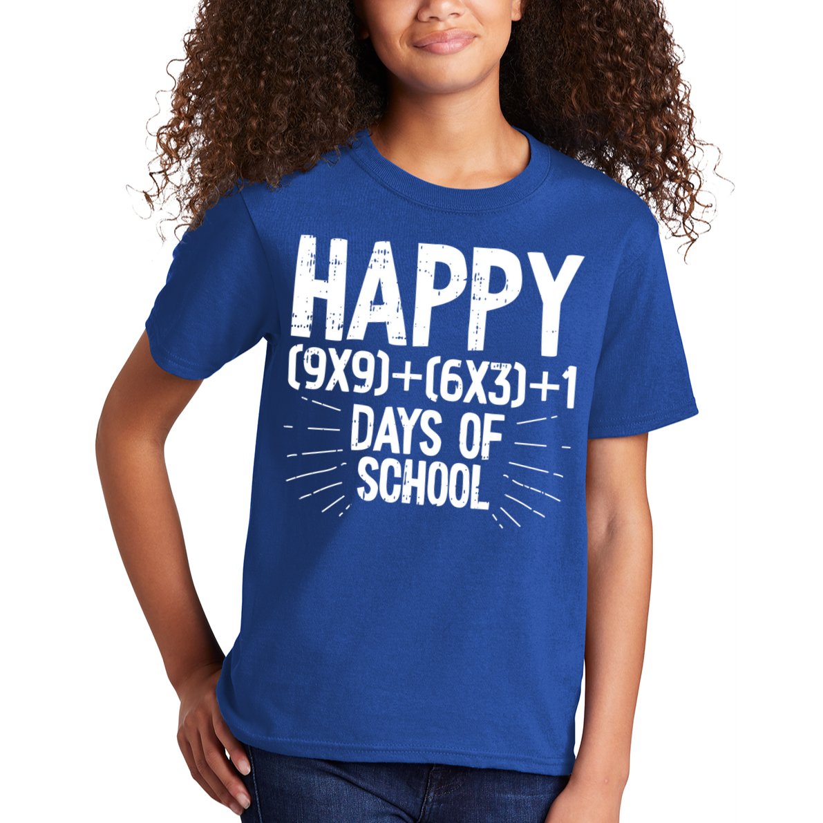 Happy 100 Days Of School 100th Day Of School Math Equation Gift Kids T-Shirt
