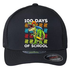 Happy 100th Day of School Teachers 100 Days Flexfit Unipanel Trucker Cap