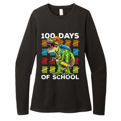 Happy 100th Day of School Teachers 100 Days Womens CVC Long Sleeve Shirt