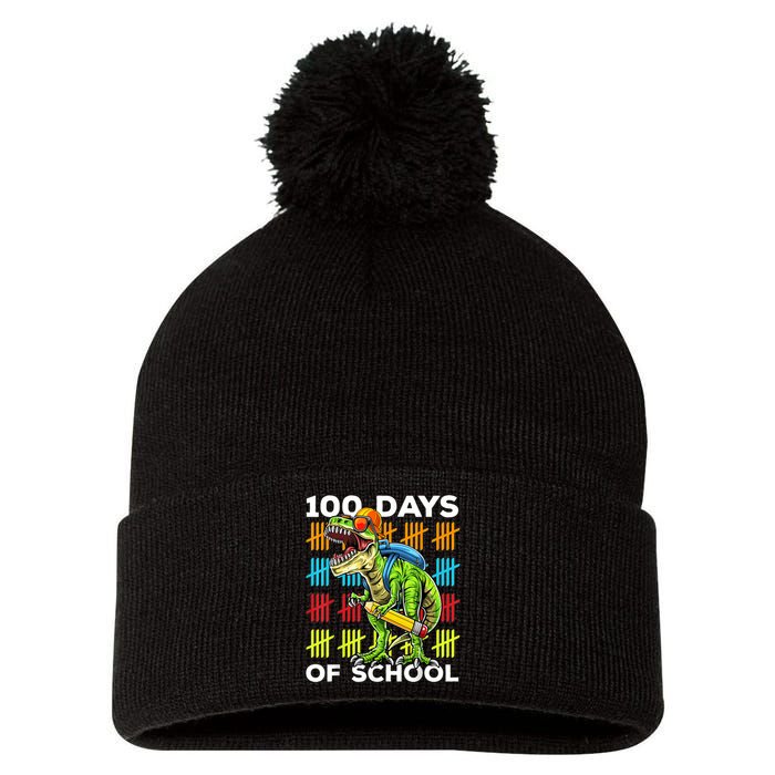 Happy 100th Day of School Teachers 100 Days Pom Pom 12in Knit Beanie