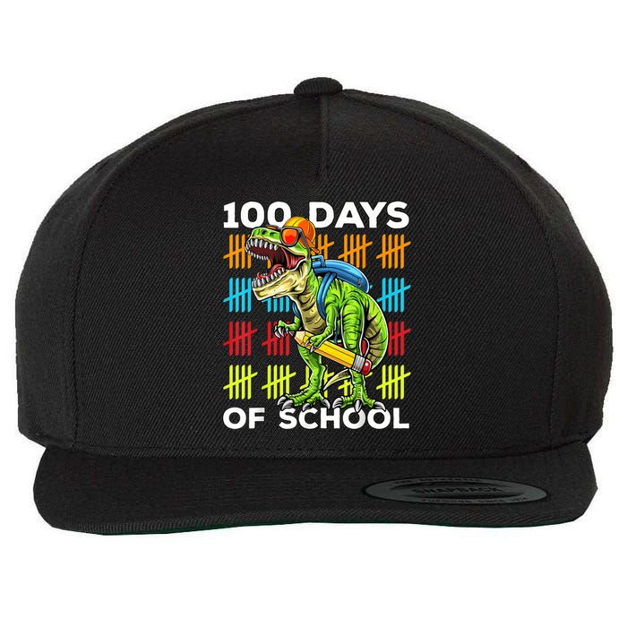 Happy 100th Day of School Teachers 100 Days Wool Snapback Cap