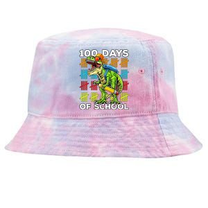 Happy 100th Day of School Teachers 100 Days Tie-Dyed Bucket Hat