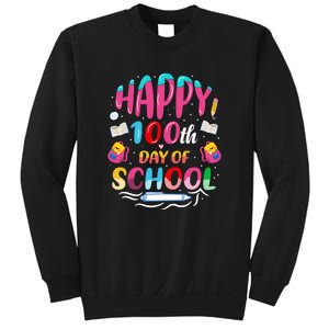 Happy 100th Day Of School 100 Days Of School Teacher Student Sweatshirt