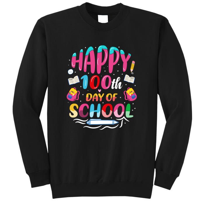 Happy 100th Day Of School 100 Days Of School Teacher Student Sweatshirt