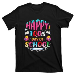 Happy 100th Day Of School 100 Days Of School Teacher Student T-Shirt