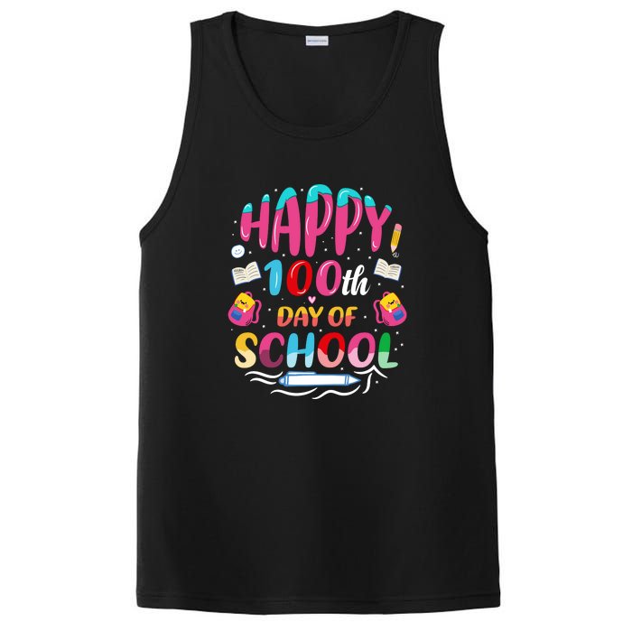 Happy 100th Day Of School 100 Days Of School Teacher Student PosiCharge Competitor Tank