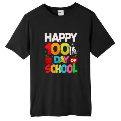 Happy 100th Day Of School 100 Days Of School Teacher Student Tall Fusion ChromaSoft Performance T-Shirt