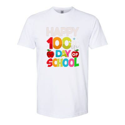 Happy 100th Day Of School 100 Days Of School Teacher Student Softstyle® CVC T-Shirt