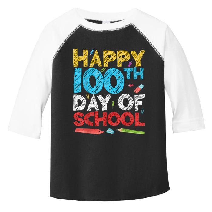 Happy 100th Day Of School  Toddler Fine Jersey T-Shirt