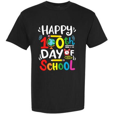 Happy 100th Day Of School 100 Days Of School Teacher Student Garment-Dyed Heavyweight T-Shirt