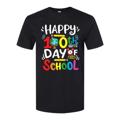 Happy 100th Day Of School 100 Days Of School Teacher Student Softstyle CVC T-Shirt