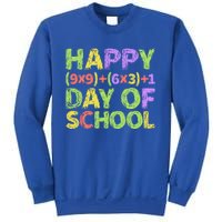 Happy 100 Days Of School Colorful Math Formula Meaningful Gift Sweatshirt