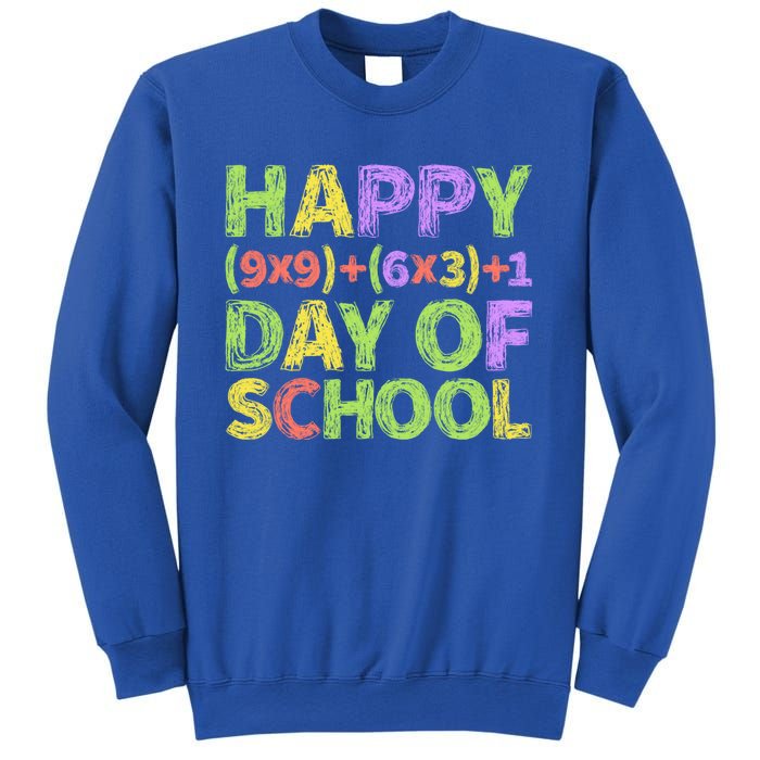 Happy 100 Days Of School Colorful Math Formula Meaningful Gift Sweatshirt