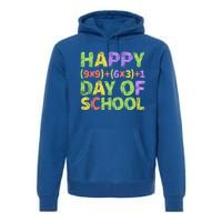 Happy 100 Days Of School Colorful Math Formula Meaningful Gift Premium Hoodie