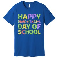 Happy 100 Days Of School Colorful Math Formula Meaningful Gift Premium T-Shirt