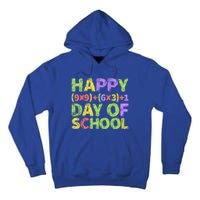 Happy 100 Days Of School Colorful Math Formula Meaningful Gift Tall Hoodie