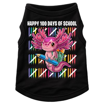 Happy 100 Days Of School Axolotl Kindergarten Costume Doggie Tank