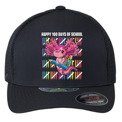 Happy 100 Days Of School Axolotl Kindergarten Costume Flexfit Unipanel Trucker Cap