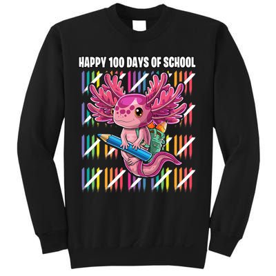Happy 100 Days Of School Axolotl Kindergarten Costume Sweatshirt