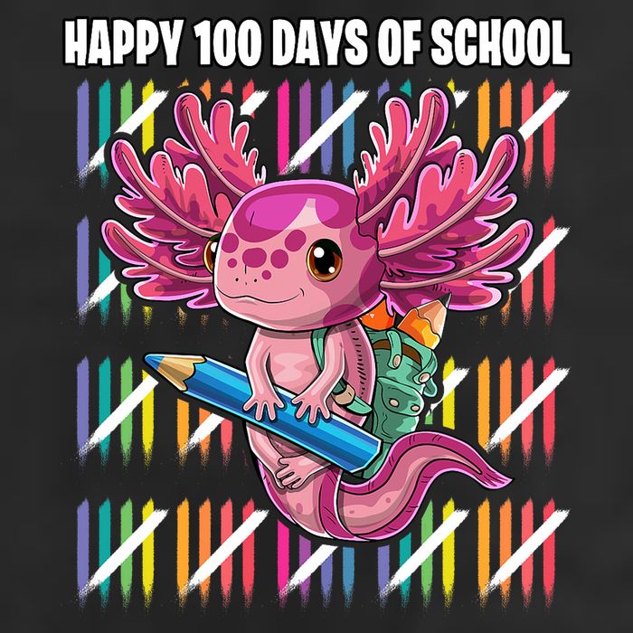 Happy 100 Days Of School Axolotl Kindergarten Costume Adult Drive Performance Visor